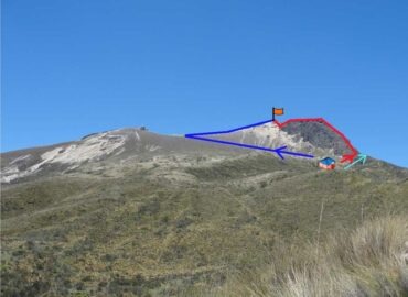 Rutas de ascensión a la Cumbre 1 del Guagua Pichincha