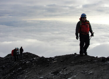 Llegando al cráter del Tungurahua