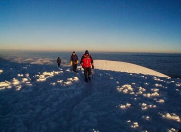 Volcán Chimborazo, alcanzando la cumbre Whymper