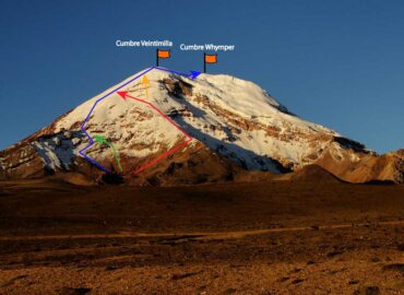 Ruta normal a la cumbre del Chimborazo