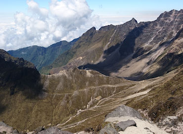 Cráter del volcán Guagua Pichincha
