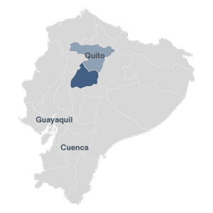Ecuador Mapa Sierra Centro Norte