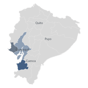 Ecuador South Coast Map